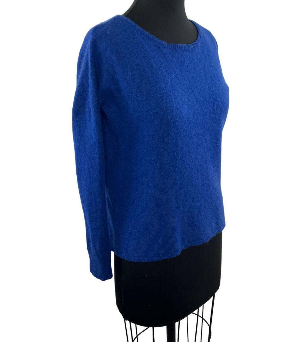 360 Sweater Royal Blue Wool & Cashmere Blend Crewneck Pullover Sweater Top XS